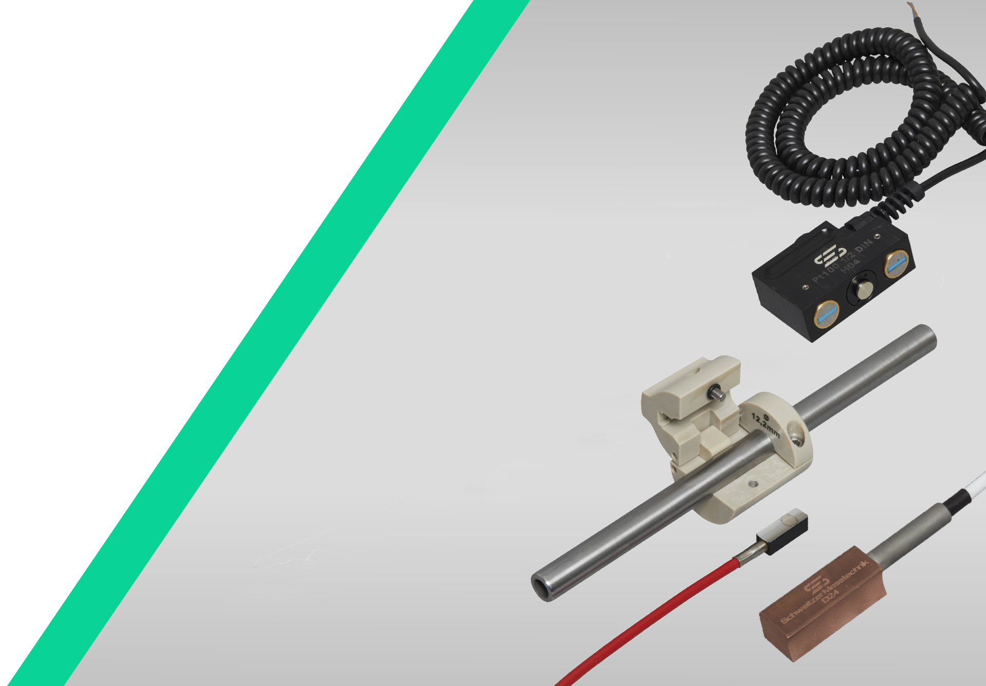 Oberflächensensor für präzise Temperatur‑ und Materialmessungen auf technischen Bauteilen